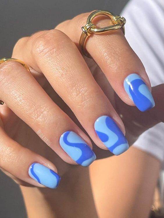 30 Fabulous Swirl Nail Designs So Easy To Copy - 241