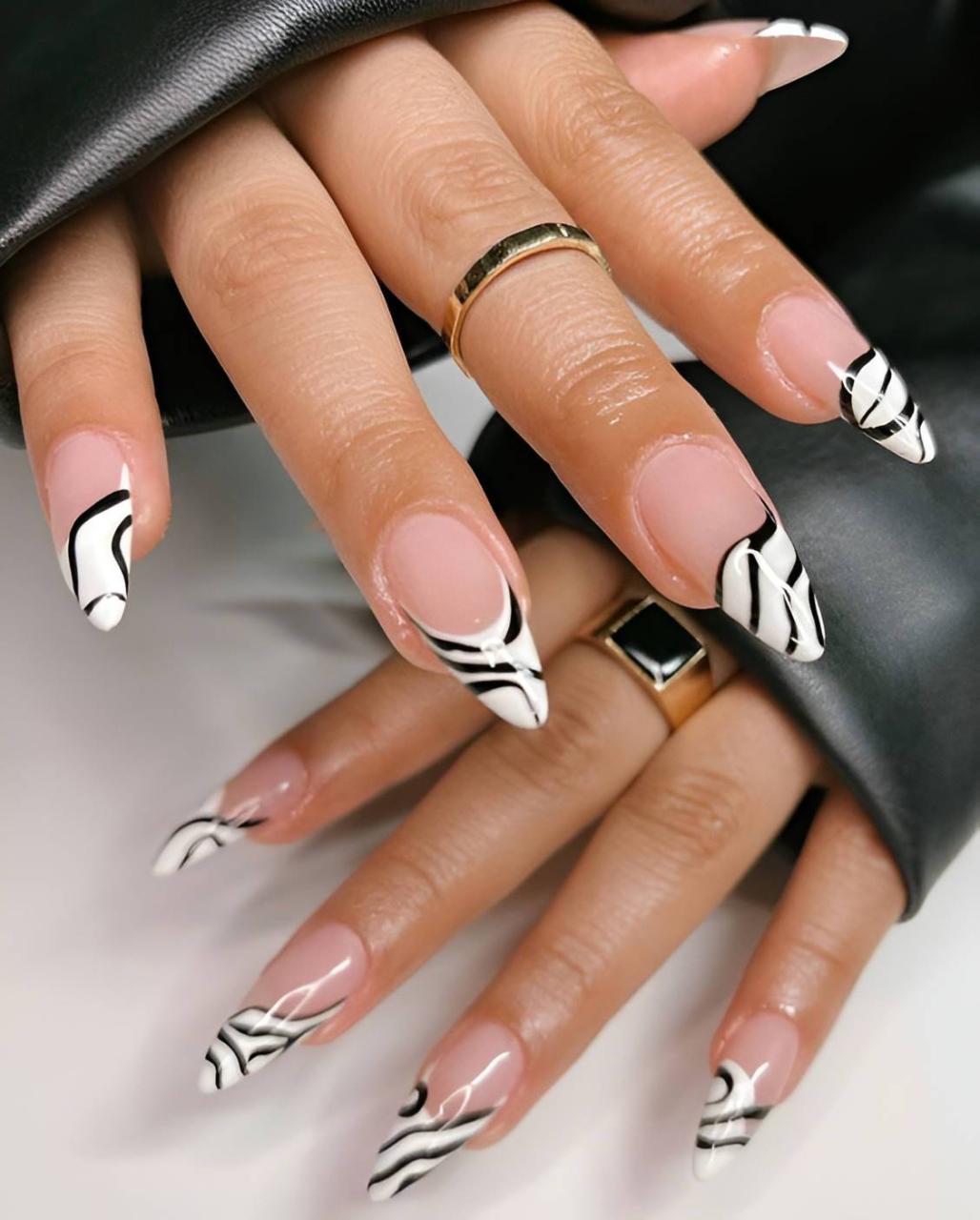 30 Fabulous Swirl Nail Designs So Easy To Copy - 245