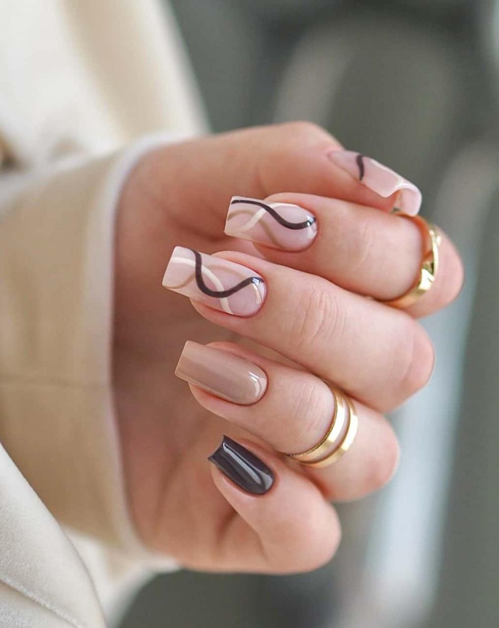 30 Fabulous Swirl Nail Designs So Easy To Copy - 203