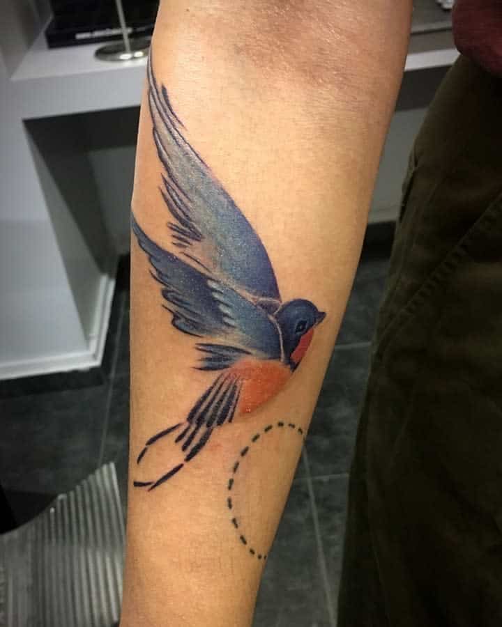 Bluebird Forearm Tattoo popeye_loves_olive_tattoos