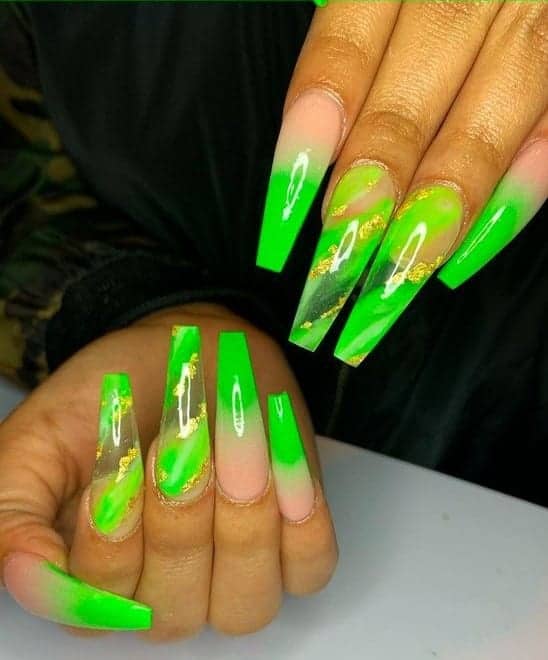 Green Prom Inspired Ombre