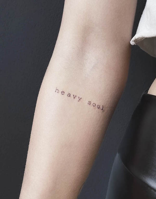 Heavy soul - forearm tattoo by @needledrop_tattoo