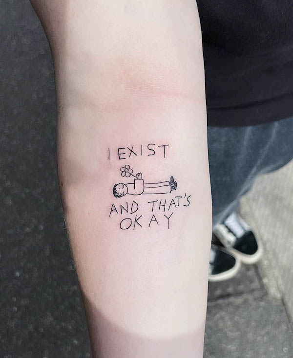 Meaningful ignorant style tattoo by @_harrymckenzie