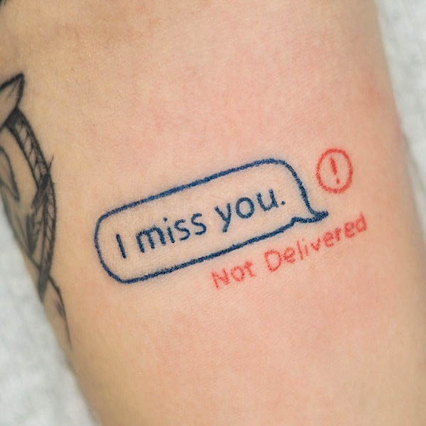 Not delivered sad tattoo by @youthless