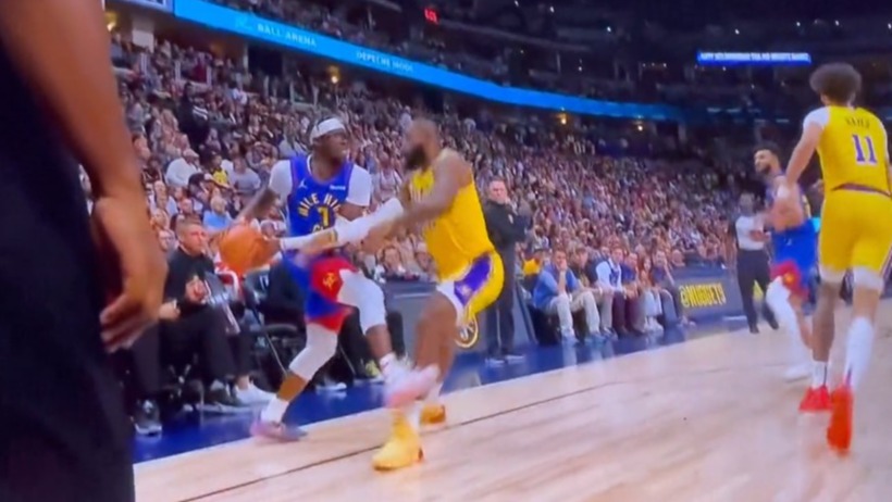 Video proof shows Reggie Jackson caused LeBron James to fall on a viral play from the Los Angeles Lakers-Denver Nuggets matchup