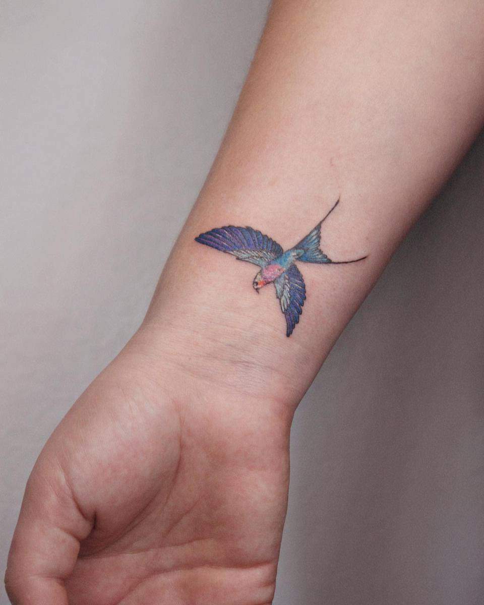 Small Bluebird Tattoo simkins_tattoo