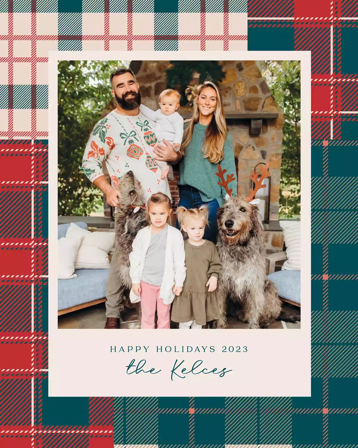 Jason Kelce and Wife Kylie Debut Their Family Holiday Card