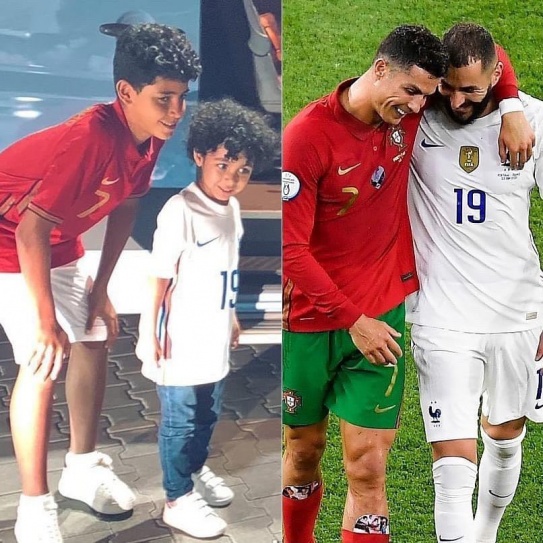 Karim Benzema Shares Photo Of His Son And Ronaldo Jr Together;  Football Fans Go Berserk - Football