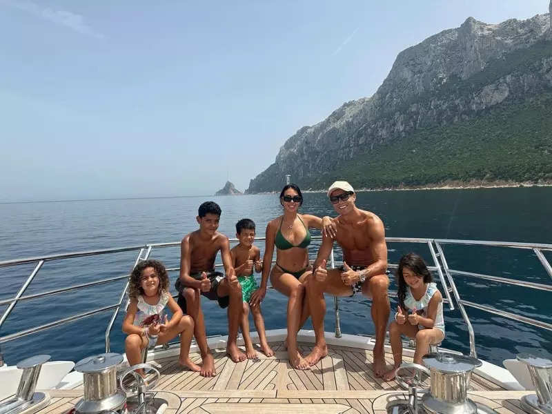 Cristiano Ronaldo's girlfriend Georgina Rodriguez shares pictures from lavish yacht holiday with kids