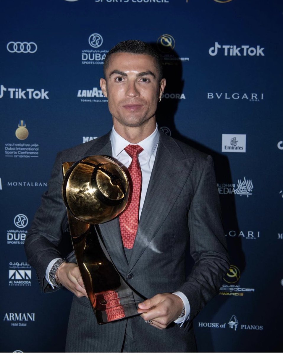 Cristiano Ronaldo on X: "Couldn't be happier with tonight's award! As I'm about to celebrate my 20th year as a professional footballer, Globe Soccer Player Of The Century is a recognition that