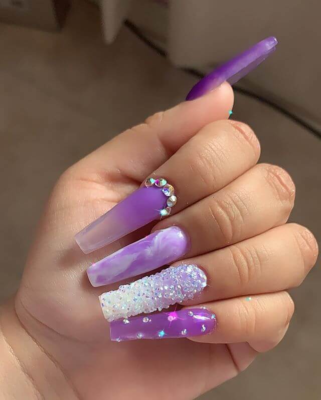 25+ Violet Nail Designs That Will Surely Draw Attention - 195