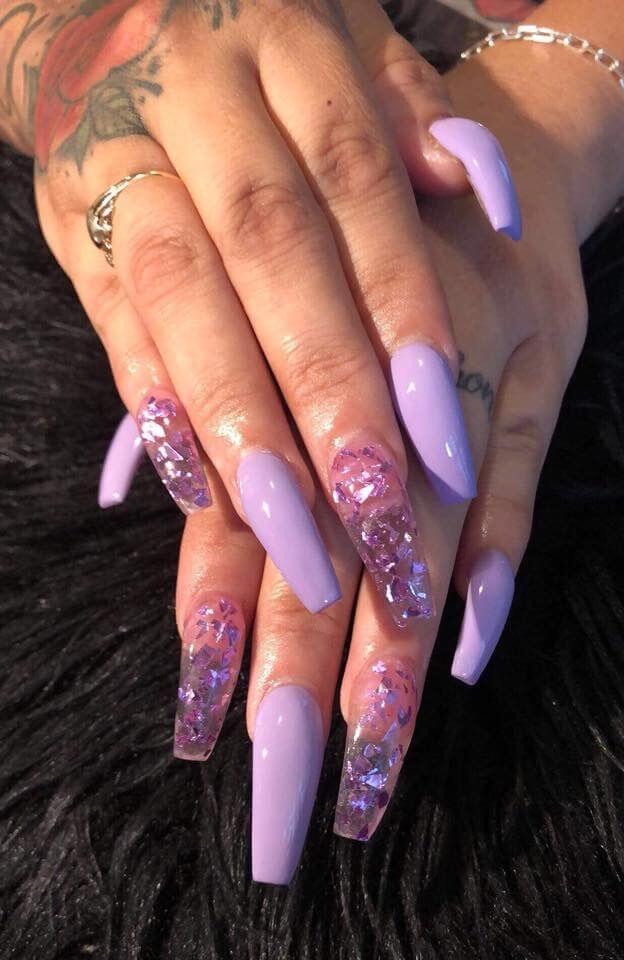 25+ Violet Nail Designs That Will Surely Draw Attention - 211