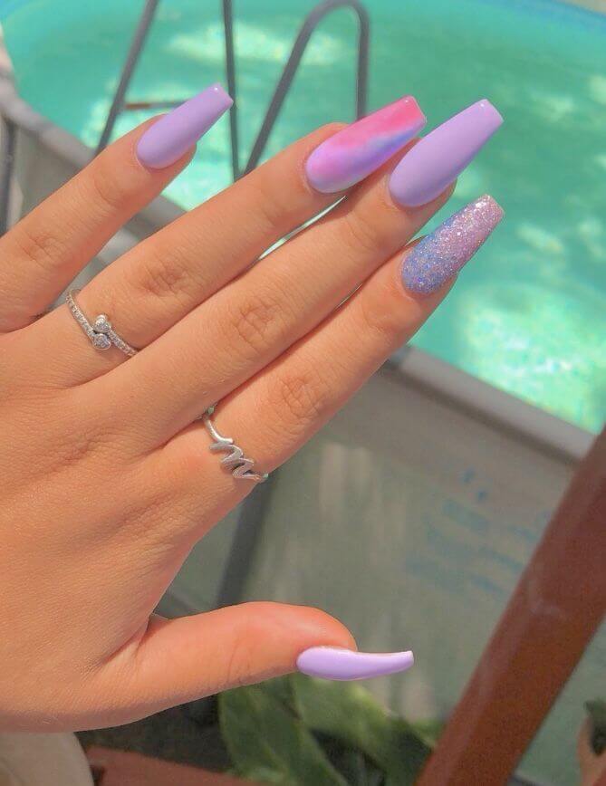 25+ Violet Nail Designs That Will Surely Draw Attention - 181