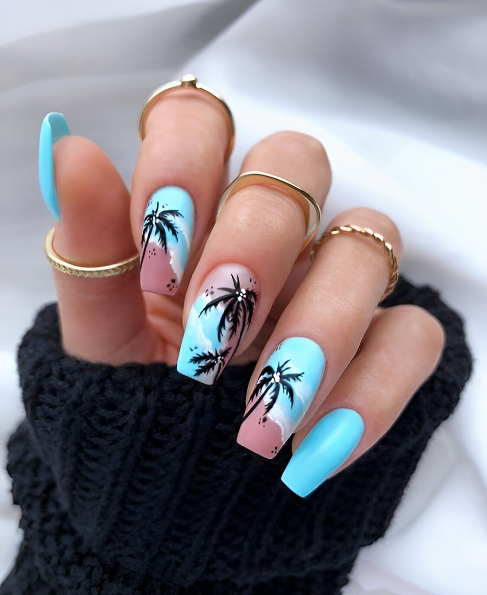 40+ Vacation Nail Art Ideas Perfect For A Beach Summer Holiday - 333