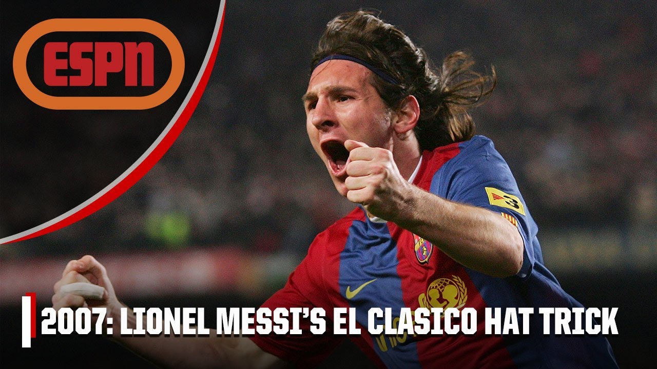 LIONEL MESSI SCORES HIS FIRST HAT TRICK IN EL CLASICO 2007 | Iconic Moments