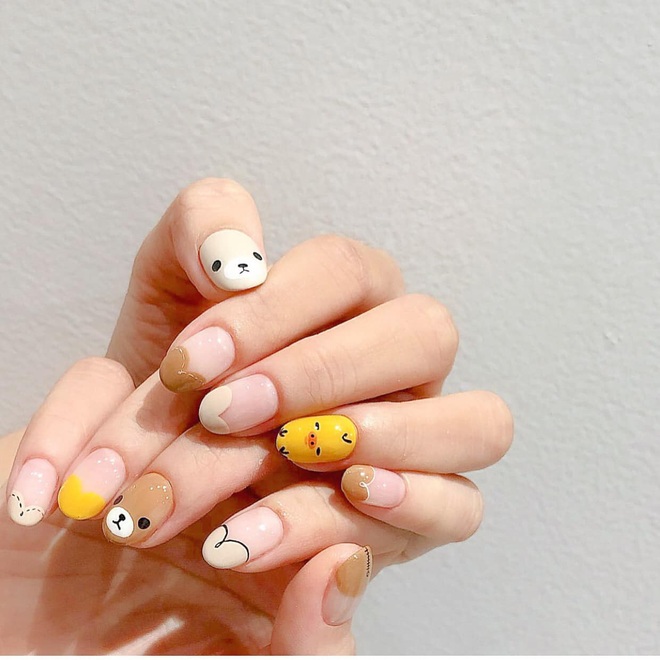 11 mẫu nail nhẹ nhàng mà “dễ thương xỉu”, các nàng sinh viên diện ...