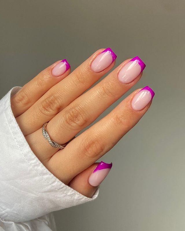 cute nails, cue nails acrylic, cute nails for summer, cute nail designs, cute nail ideas, cute nail art, pink French tip nails, pink nails, French tip nails, French tip nail art