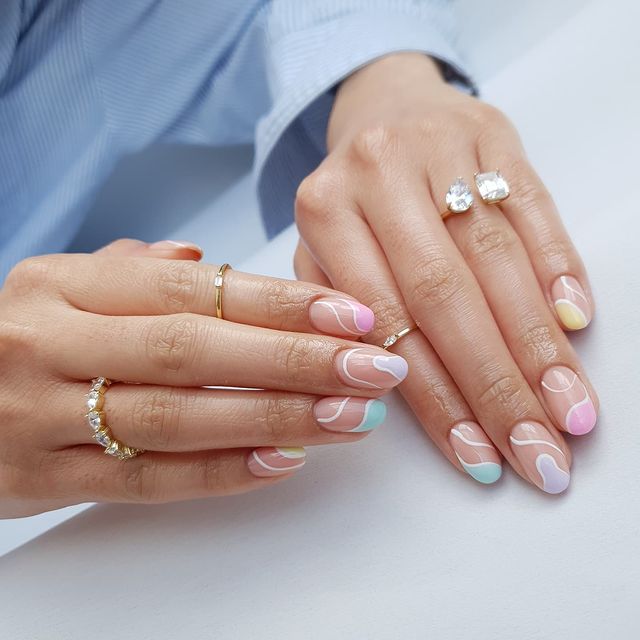 cute nails, cue nails acrylic, cute nails for summer, cute nail designs, cute nail ideas, cute nail art, pastel nails, abstract nails