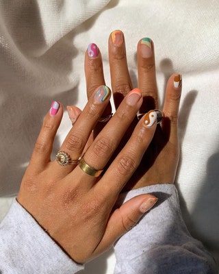 Rainbow nail art ideas