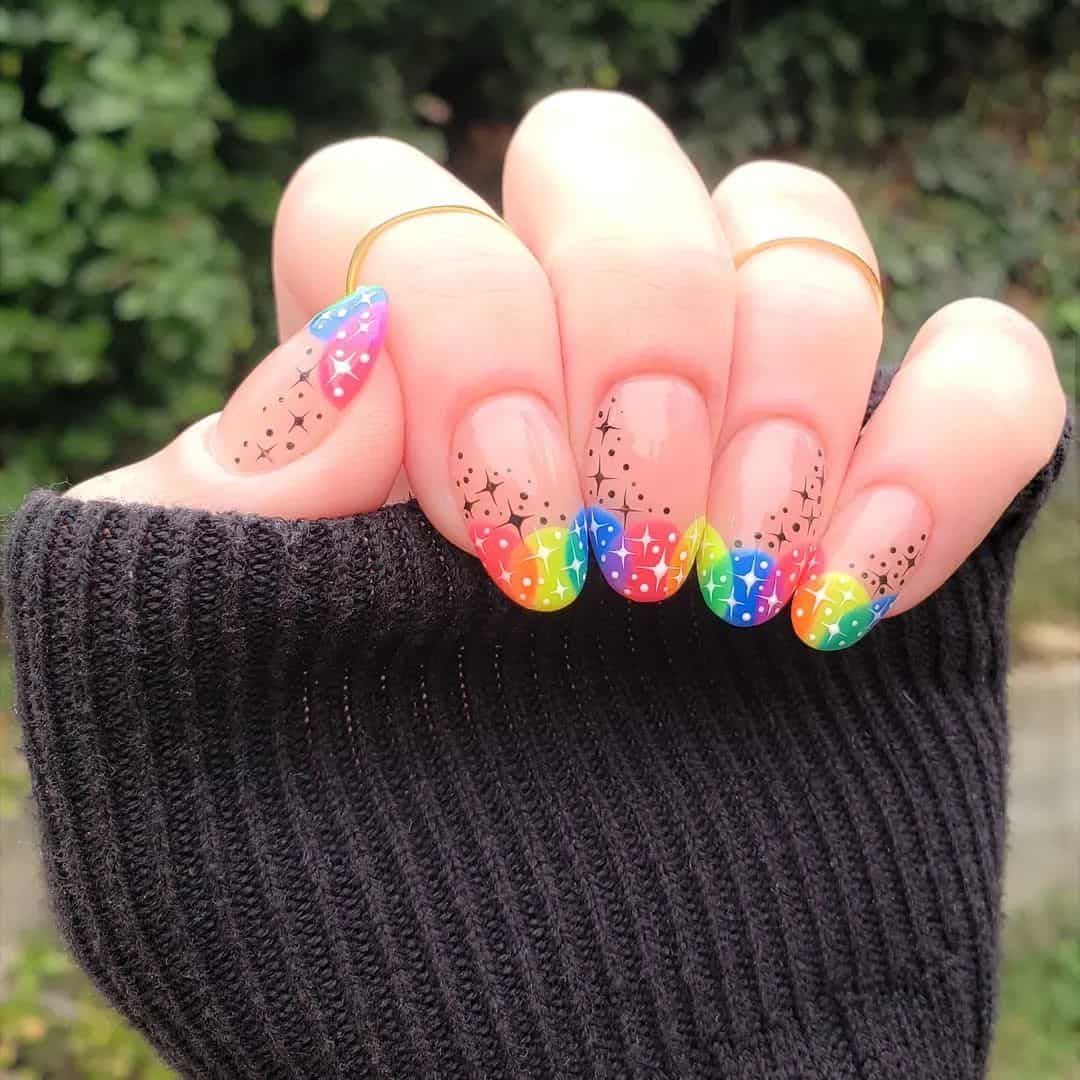 Top 30 Beautiful Rainbow Nail Design Ideas 2022 | Rainbow nails, Rainbow  nails design, Nail designs