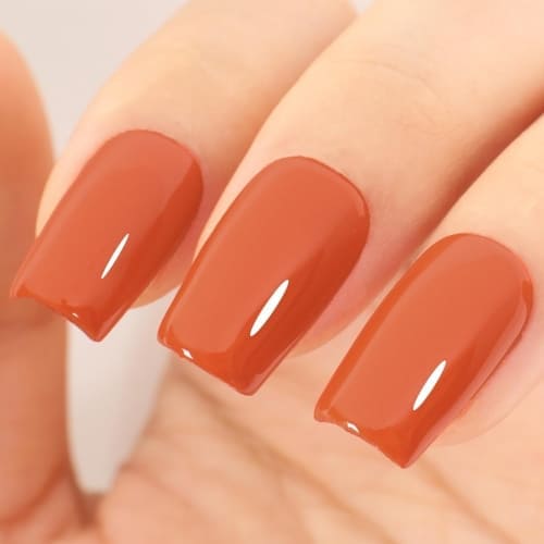 burnt orange gel nail polish