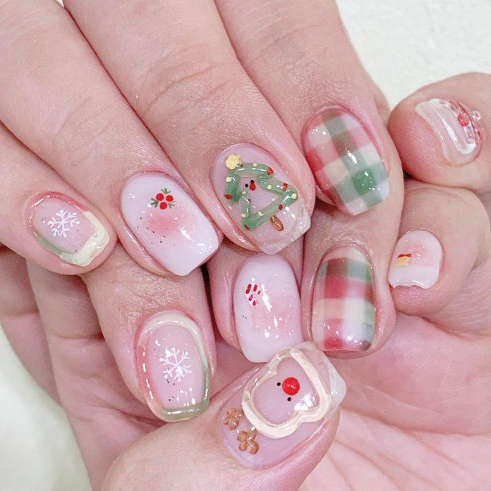 Mẫu nail noel cute