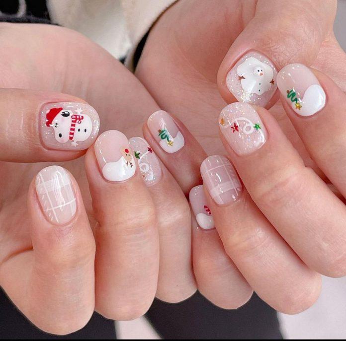 Mẫu nail noel cute