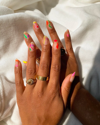 neon summer nails