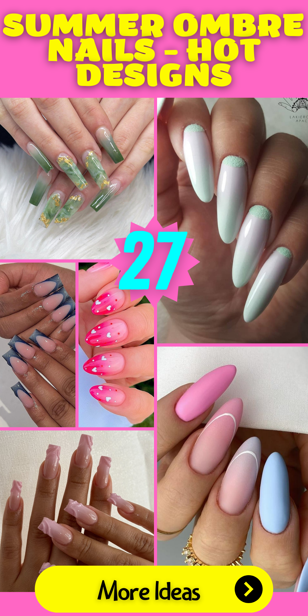 Sizzling Hot Designs: Summer Ombre Nails to Elevate Your Look