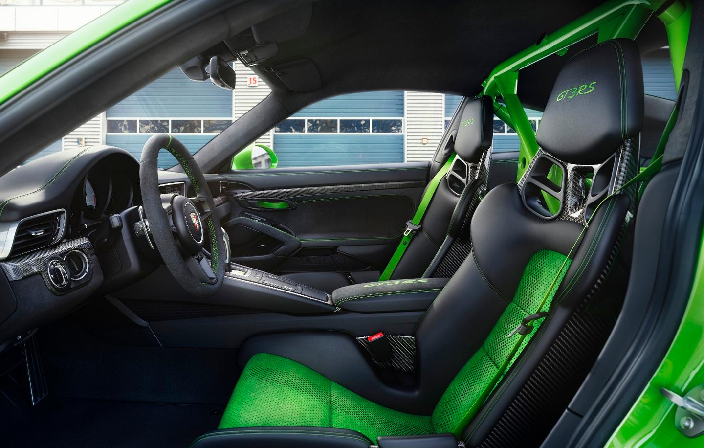 2018 Porsche 911 GT3 RS: interior is stripped back and sporty without quite making it to Spartan