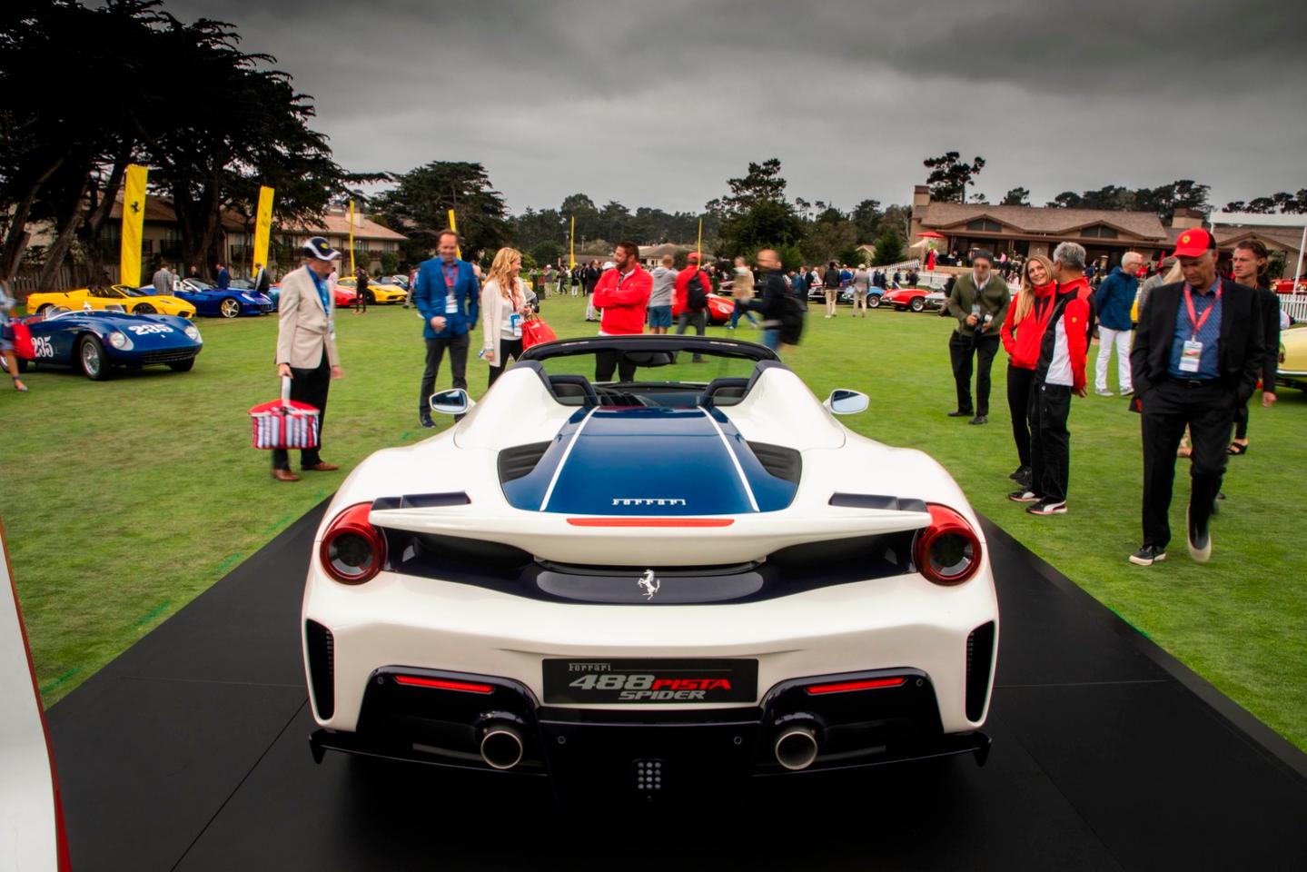 Ferrari debuted the new 488 Pista Spider at Pebble Beach last week