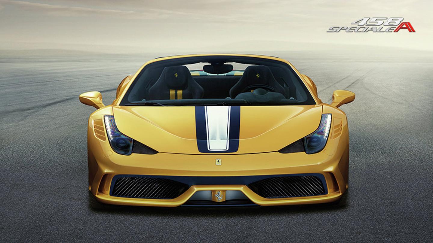 The 458 Speciale A has active front and rear aerodynamics