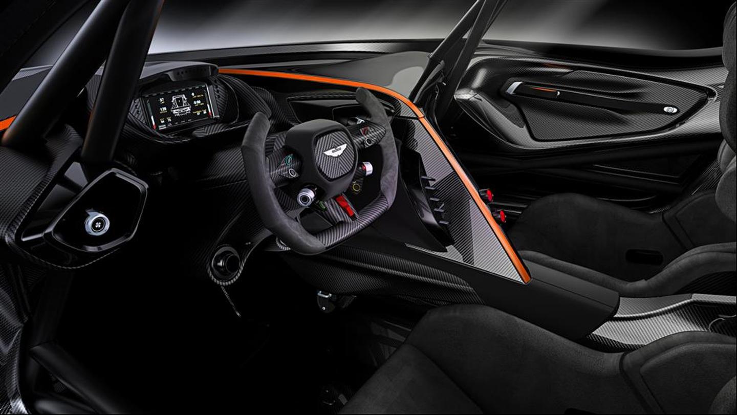 Cockpit of the Aston Martin Vulcan