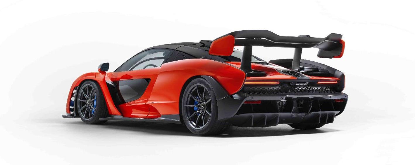 The menacing rear-end of the new McLaren Senna